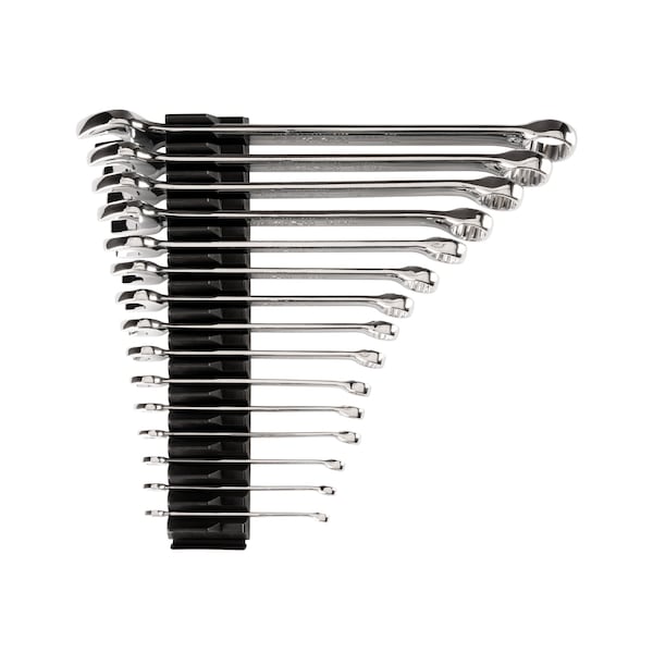 Tekton Combination Wrench Set with Modular Wrench Organizer, 15-Piece (1/4 - 1 in.) WCB95102 - main